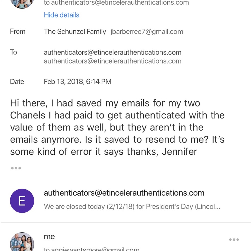 Proof of sent in drop box inside Post office&email